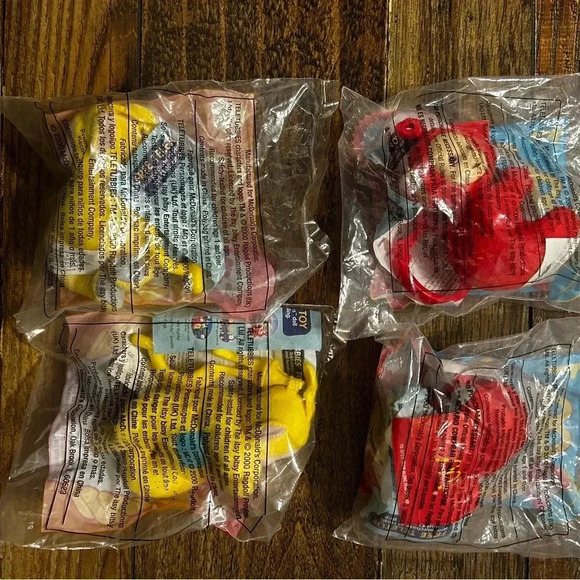 Vintage 2000 McDonald’s Teletubbies toys (all 4 NIB) Happy Meal Toy Po & Laa Laa - Picture 4 of 5